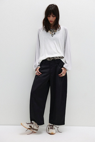 Satin Boyfriend Trousers