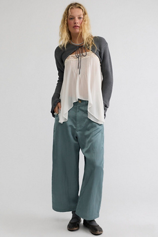 Satin Boyfriend Trousers
