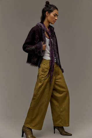 Satin Boyfriend Trousers
