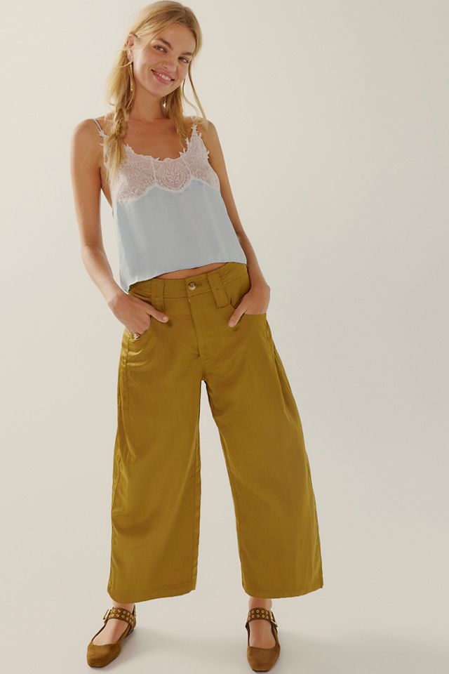 Satin Boyfriend Trousers #1