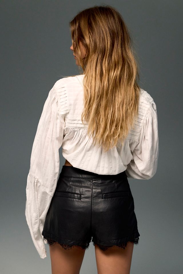 After Dark Vegan Leather Shorts #1