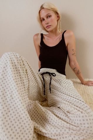 Late Checkout Flannel Barrel PJ Pants