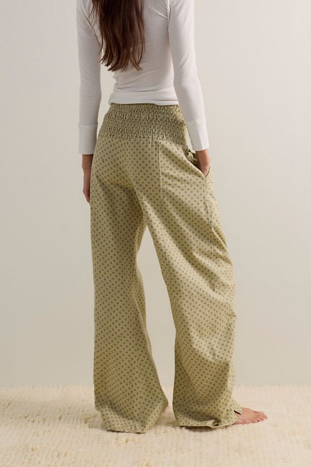 Pantalon de pyjama en flanelle à jambe ample Late Checkout #1