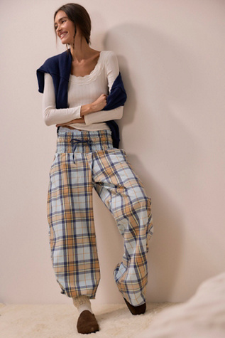 Late Checkout Flannel Barrel PJ Pants