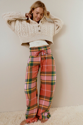 Late Checkout Flannel Barrel PJ Pants