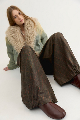 Женские брюки Free People Greatest Hits Pull-On, цвет: Коричневый комбинированный — фото 5