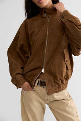 AGOLDE Blair Suede Jacket