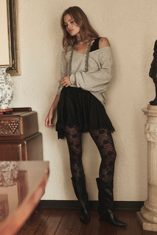 Женские леггинсы Intimately Lucky Day Lace, цвет: Чёрный