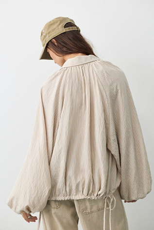 Женский топ We The Free In My Bubble Button Down Top, цвет: Бежевый комбинированный — фото 2