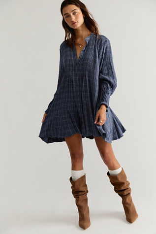 Backroads Plaid Mini Dress