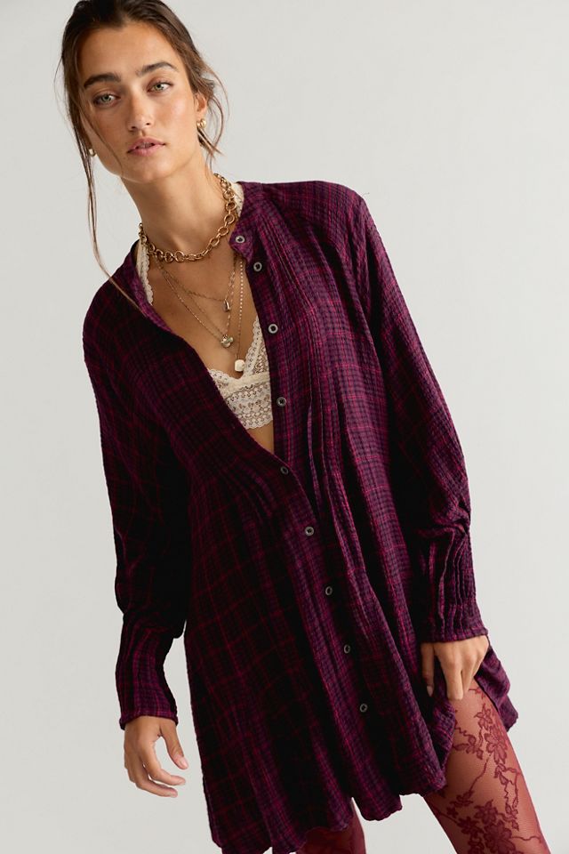 Backroads Plaid Mini Dress #2