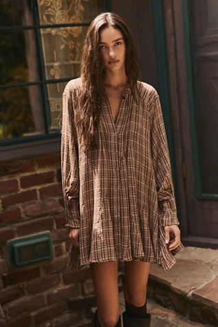 Backroads Plaid Mini Dress