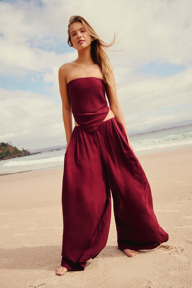 Sandshell Linen Priya Sarong Pants #3