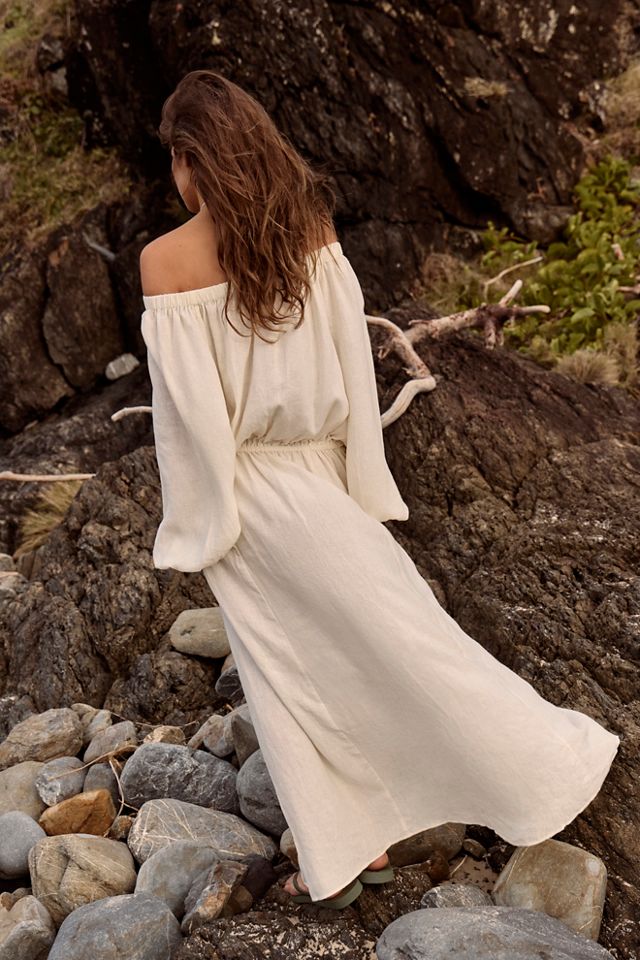 Sandshell Linen Francisca Maxi Dress #1