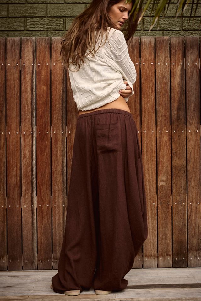 Sandshell Linen Carlie Pants #1