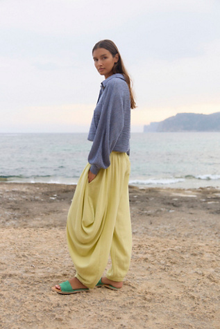 Sandshell Linen Carlie Pants