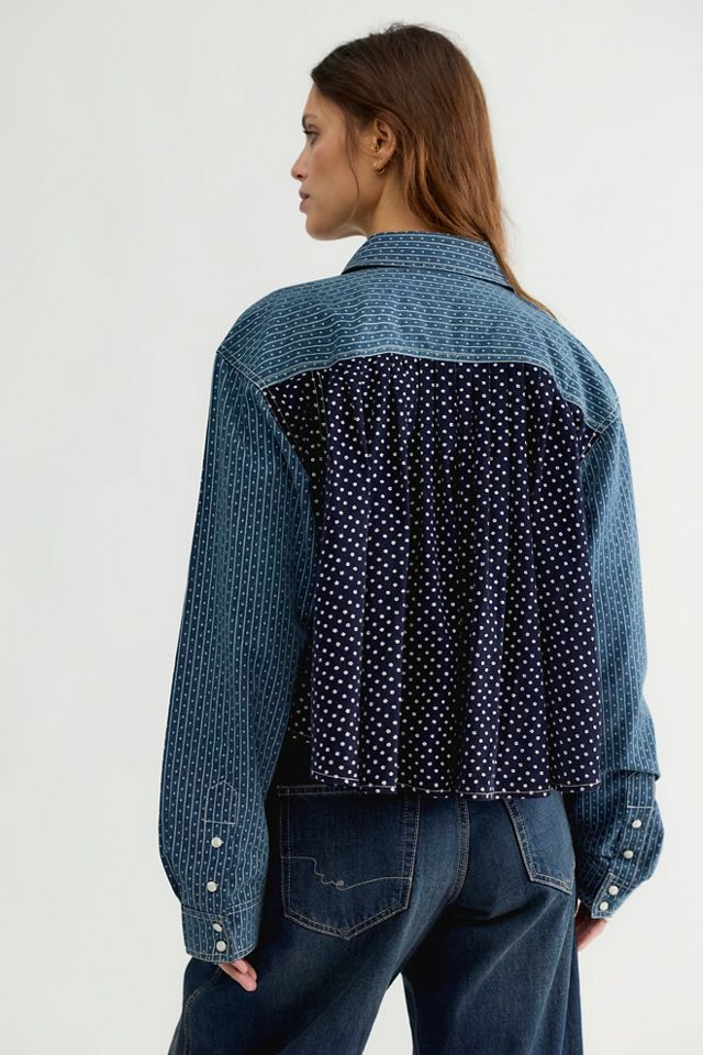 We The Free Kyoto Printed Button Down Top #1