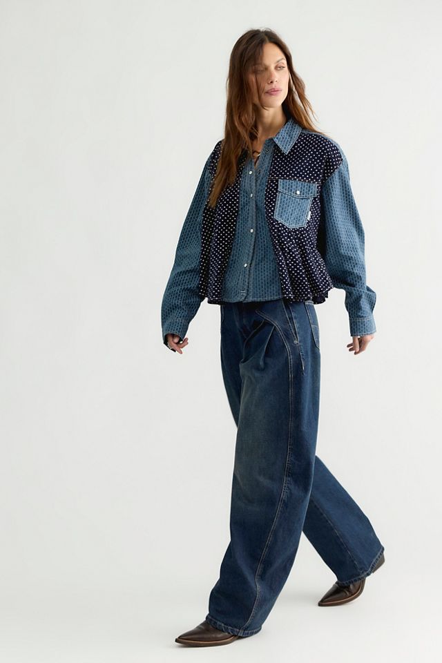 We The Free Kyoto Printed Button Down Top #2