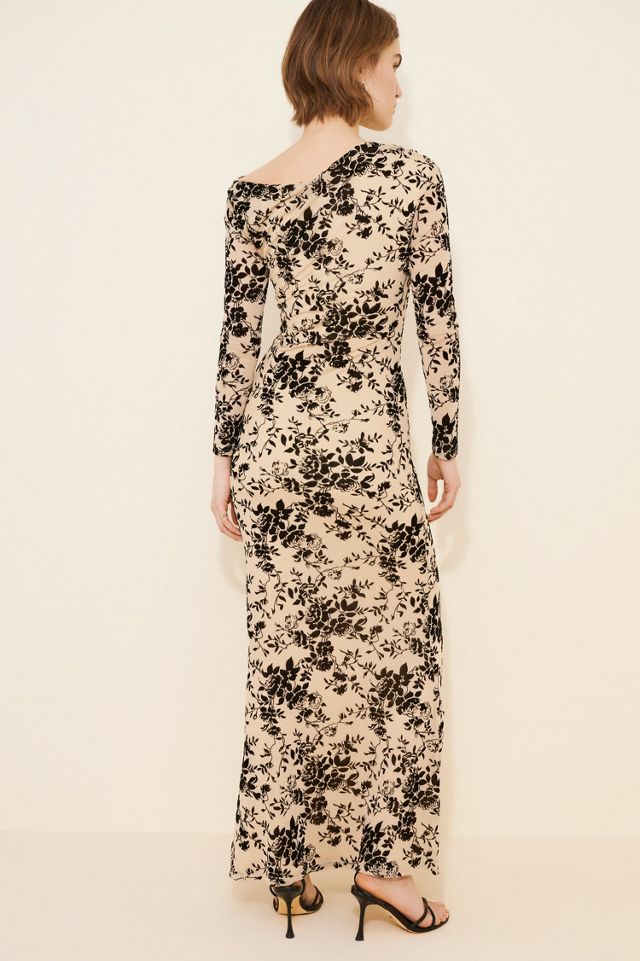 Rare London Fallen Shoulder Burnout Dress #1