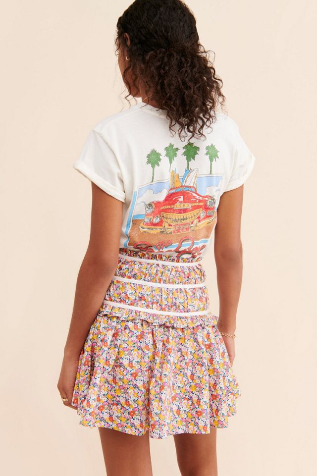For Love & Lemons Libby Floral Mini Skirt #1