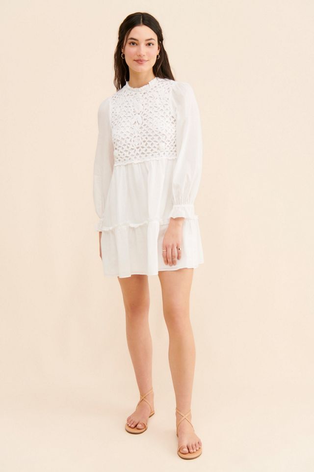 Saylor Felice Crochet Mini Dress #3