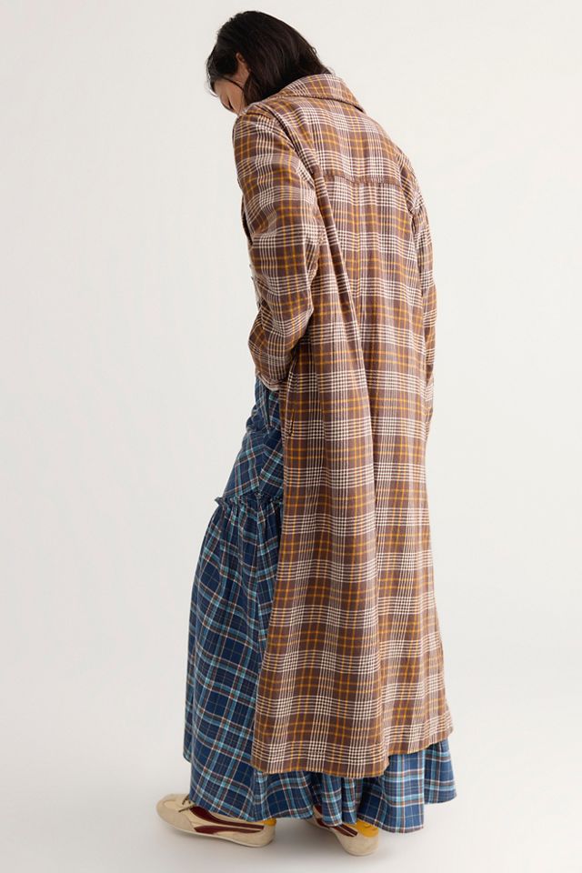 We The Free Monique Plaid Denim Duster #1