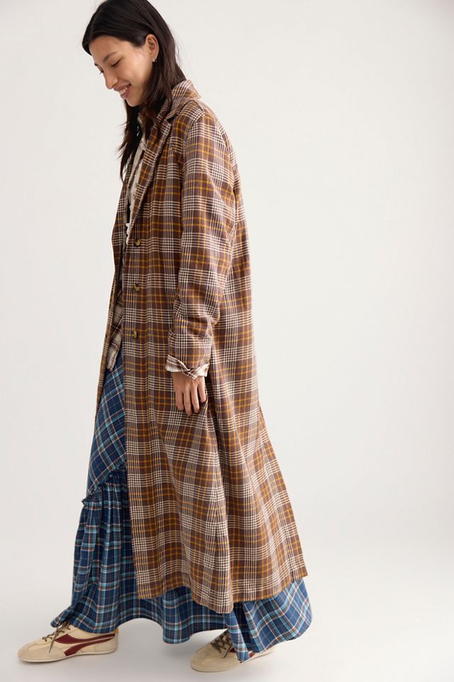 We The Free Monique Plaid Denim Duster #2