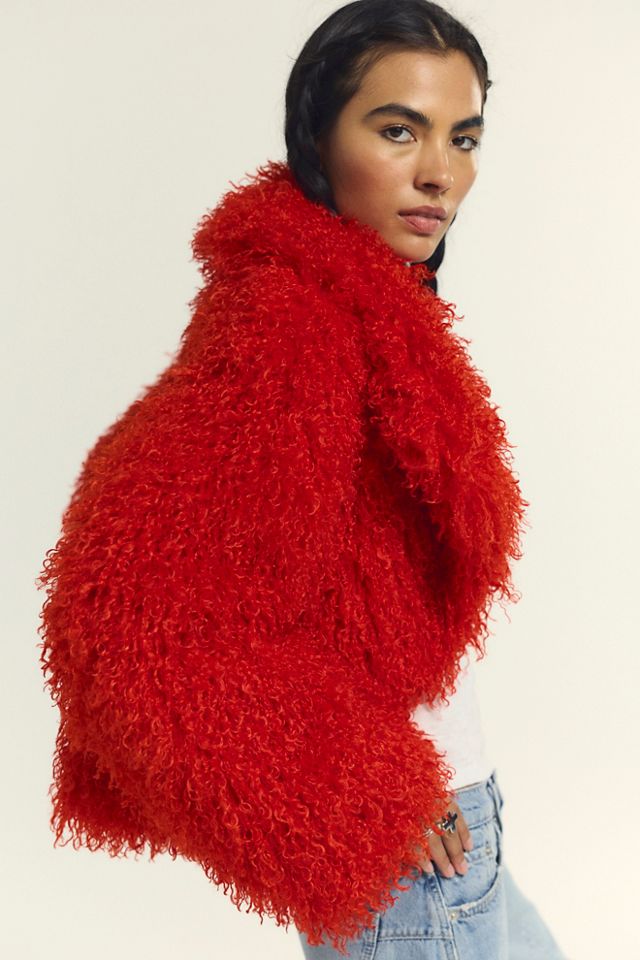 Cherry Bomb Faux Fur Jacket #1