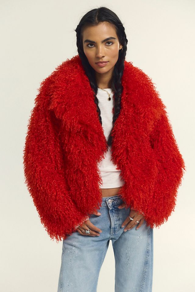 Cherry Bomb Faux Fur Jacket #3
