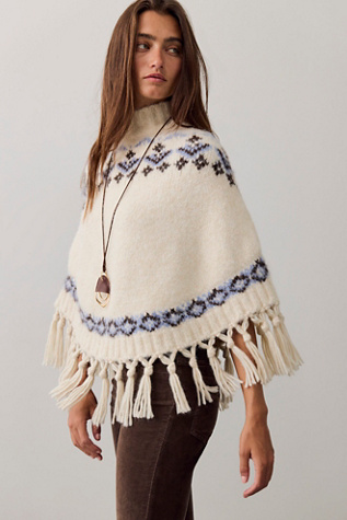 Emma Printed Poncho
