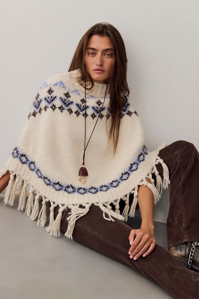 Emma Printed Poncho #3
