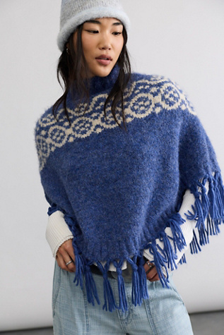 Emma Printed Poncho