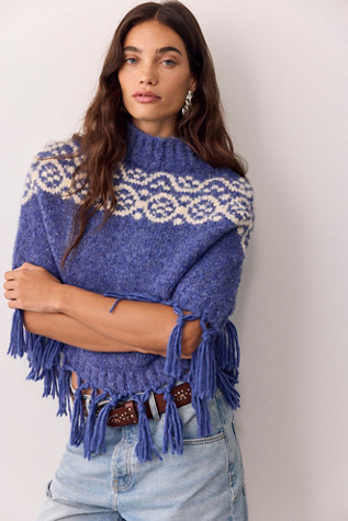 Emma Printed Poncho