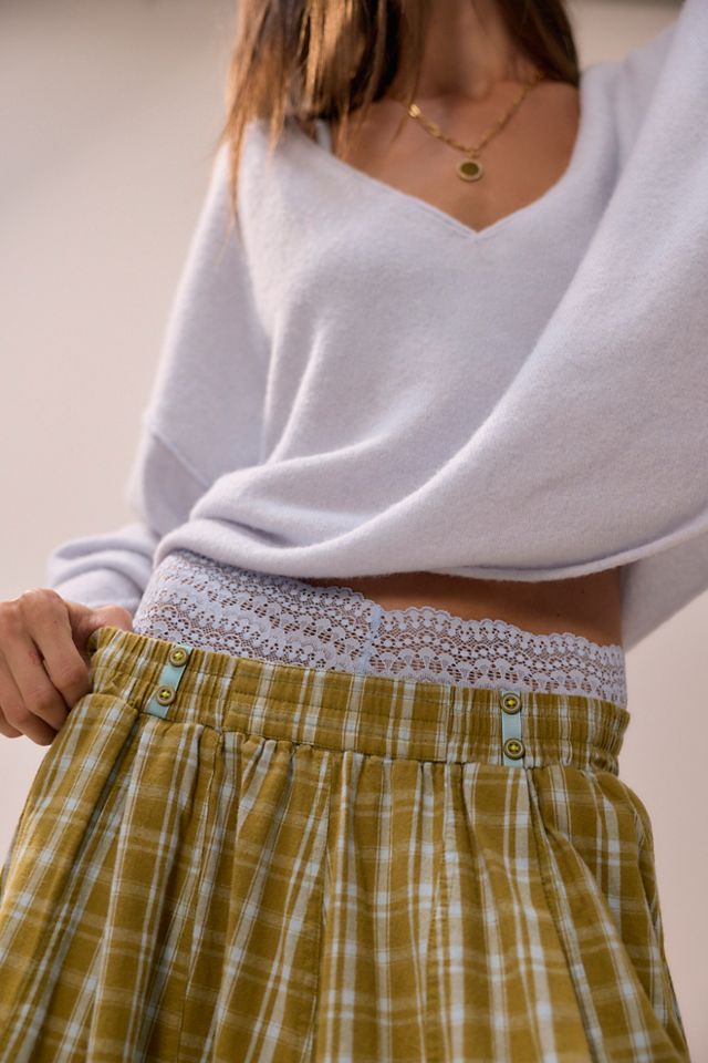 Late Checkout Flannel Wide-Leg PJ Pants #2