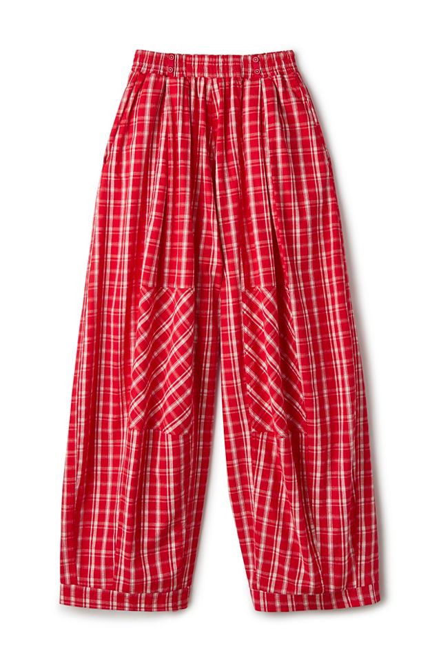Late Checkout Flannel Wide-Leg PJ Pants #4