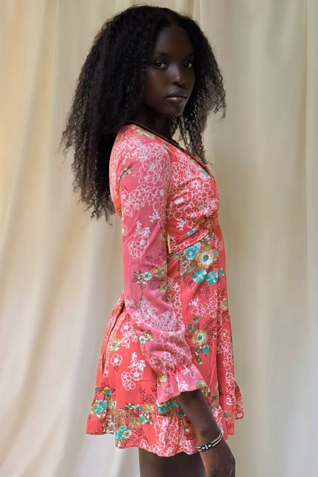 Vintage 1970's Floral Mini Dress Selected By Afterlife Boutique #1