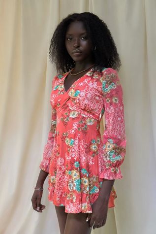 Vintage 1970's Floral Mini Dress Selected By Afterlife Boutique