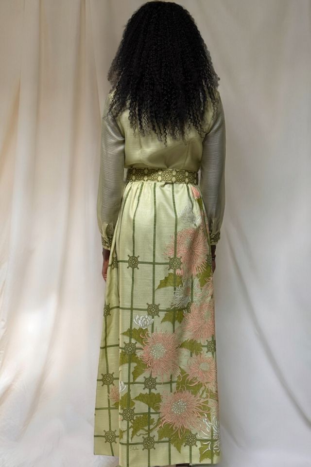 Vintage 1970's Alfred Shaheen Deadstock Chrysanthemum Maxi Dress Selected By Afterlife Boutique #3