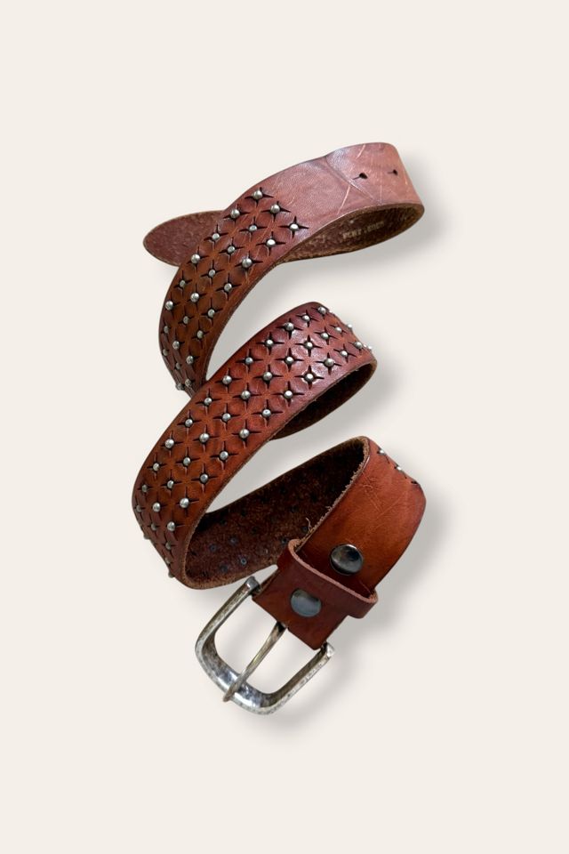 Y2K Studded Leather Belt Selected By Afterlife Boutique #3