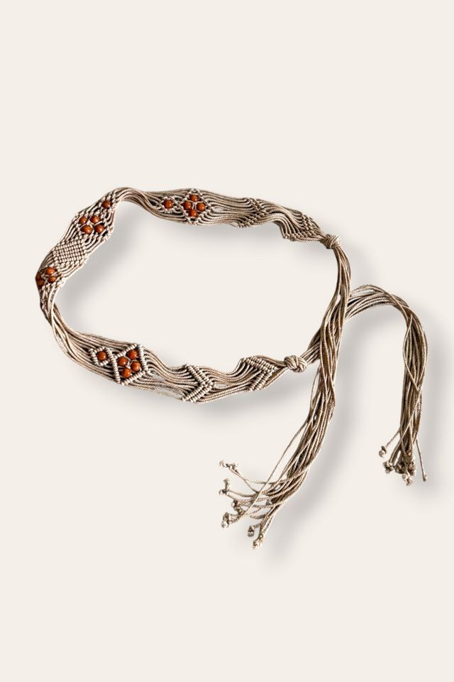 Y2K Boho Woven Beaded Belt Selected By Afterlife Boutique #2