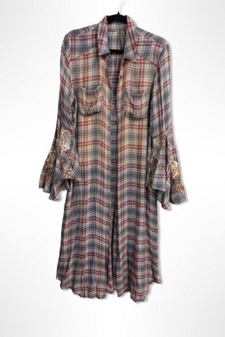 Aratta Silent Journey Flannel Duster Dress Selected By Ritual Vintage