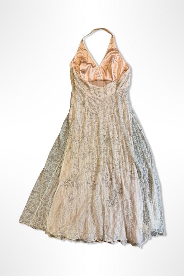 Y2K Fairy Beaded Lace Halter Dress Selected By Ritual Vintage #2