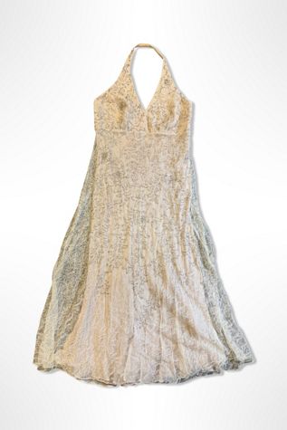 Y2K Fairy Beaded Lace Halter Dress Selected By Ritual Vintage