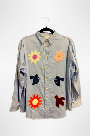 Forte Forte Folk Appliqué Oxford Shirt Selected By Ritual Vintage
