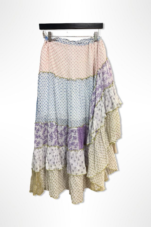 Early 2000s Gerry Ibiza Beachy Layered Peasant Skirt Selected By Ritual Vintage #1