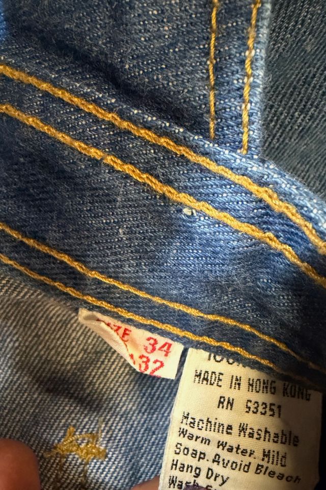 1970s Denim Custom Patchwork Flare Overalls Selected By Ritual Vintage #3