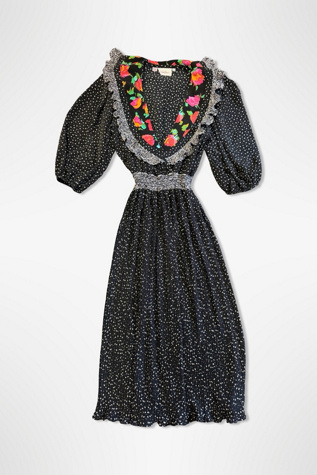 1980s Susan Fres Prairie Inspired Midi Dress Selected By Ritual Vintage
