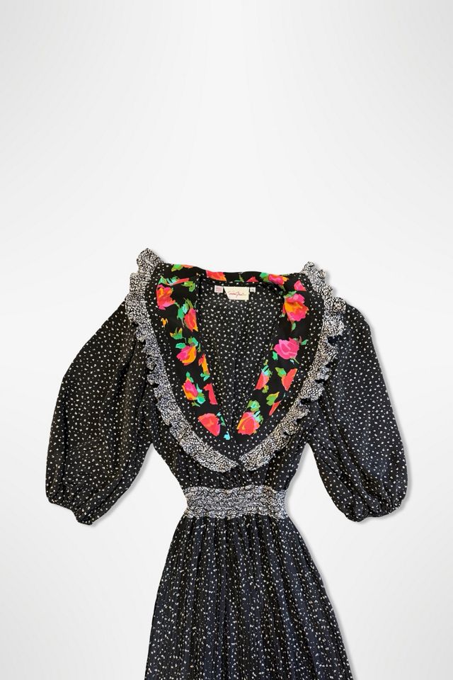 1980s Susan Fres Prairie Inspired Midi Dress Selected By Ritual Vintage #2