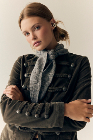 Cozy Cable Triangle Scarf