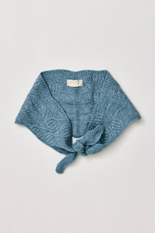 Cozy Cable Triangle Scarf